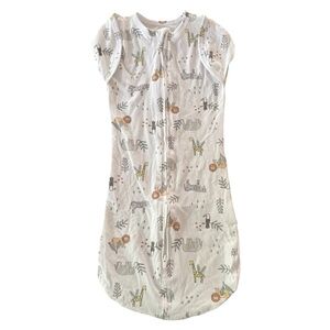 Aden + Anais Baby Sleep Sack Full Zip Safari Animals Size 0-3